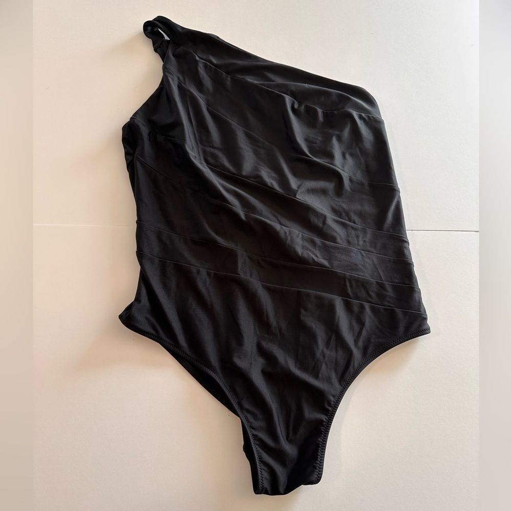 Summersalt The Sidestroke One-Shoulder One-Piece Swimsuit - Black 16 - Picture 2 of 7